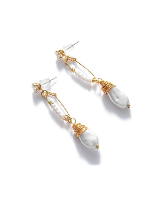 SOH Metallic Santorini Drop Earrings