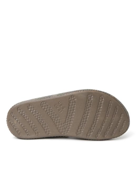 Dearfoams Brown Ecocozy Sustainable Comfort Slide Sandal for men