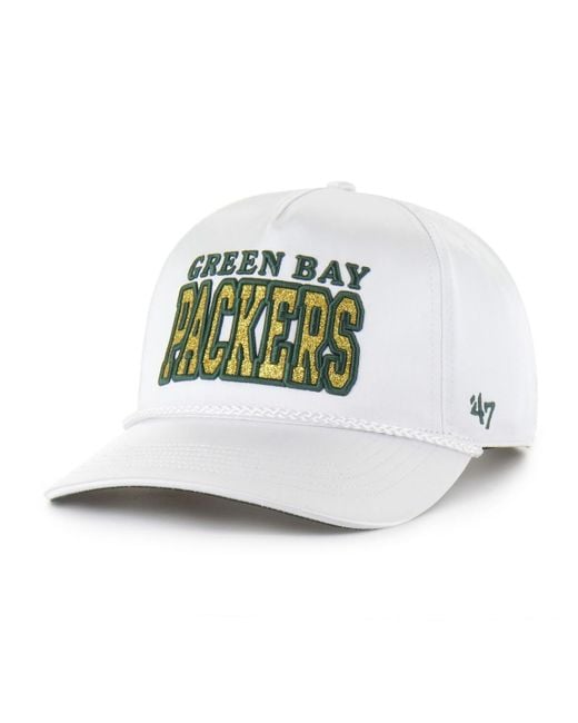 '47 White Green Bay Packers Outspoken Hitch Adjustable Hat