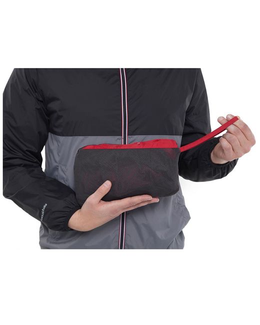 Rokka&Rolla Red Packable Mesh Lined Lightweight Windbreaker Jacket for men
