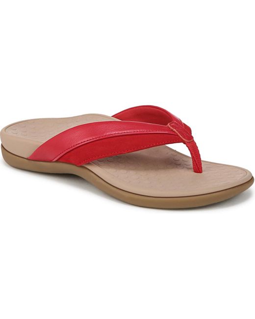 Vionic Red Shore Thong Sandals