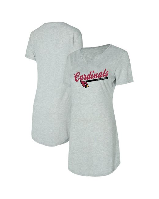 Concepts Sport Gray Arizona Cardinals Petition Knit Nightshirt