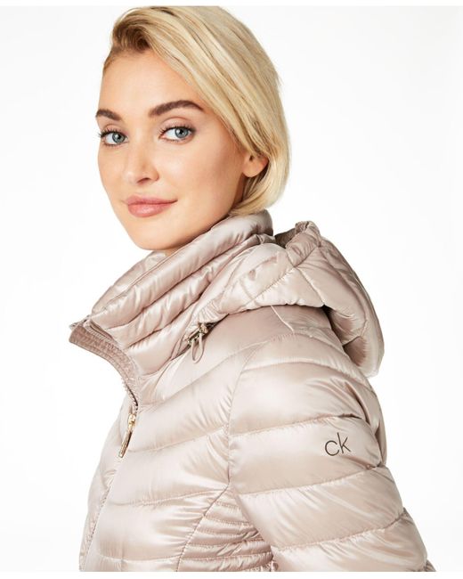calvin klein packable down puffer coat