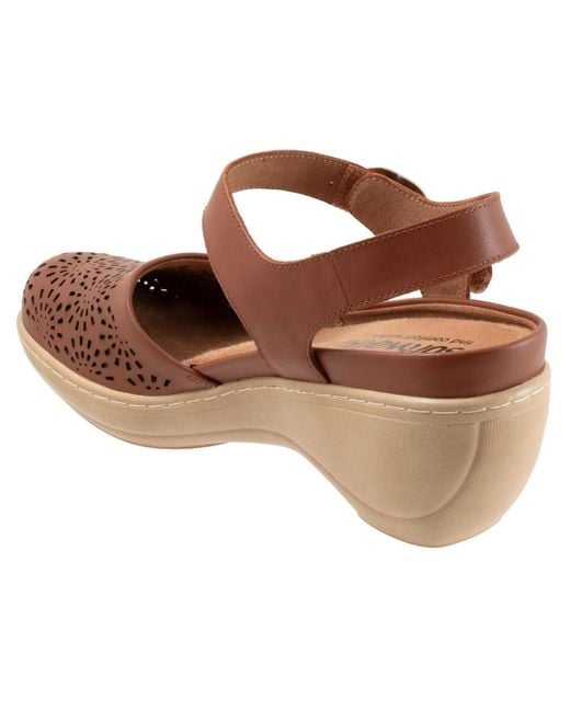 Softwalk® Brown Mabelle Perf Clog