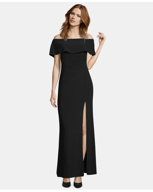 xscape ruffled gown