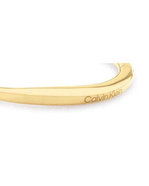 Calvin Klein Metallic Linear Drop Bangle