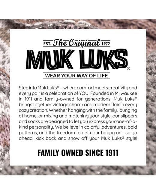 Muk Luks Purple 2 Pair Pack Compression Socks