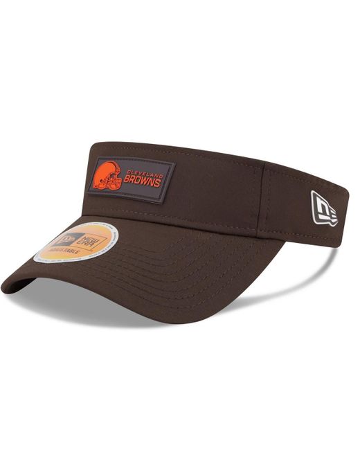 KTZ Brown Cleveland S 2025 Sideline Visor Hat for men