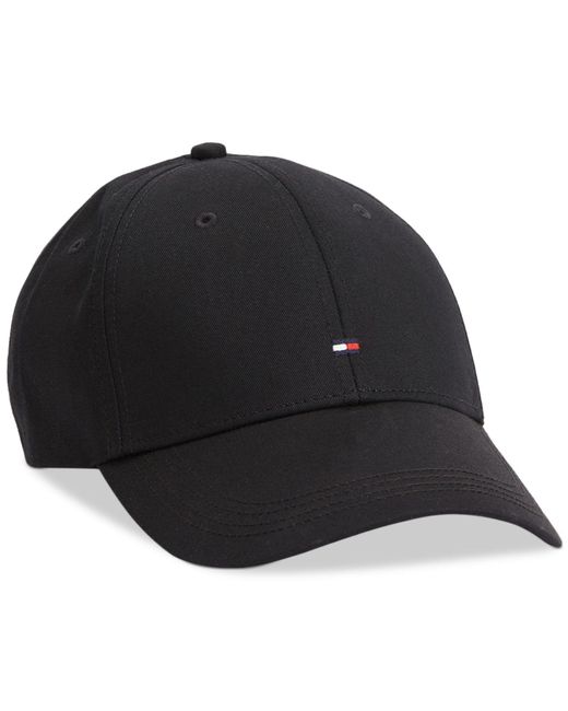 Tommy Hilfiger Classic Flag Logo Baseball Cap in Black for Men | Lyst