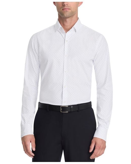 Tommy Hilfiger White Athletic Fit Dress Shirt for men