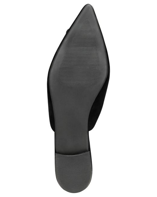 On 34th Black Mabel Buckle Mules