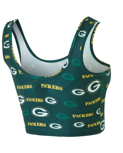 Concepts Sport Green Bay Packers Mosaic Allover Print Bralette