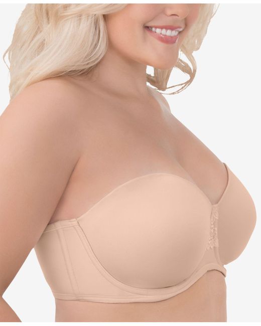 Women S Natural Beauty Back Full Figure Strapless Underwire Bra 74380