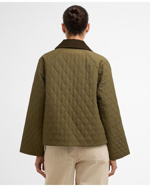 Barbour Green Kirby Quilt Jacket