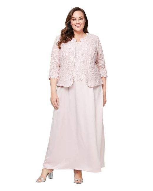 alex evenings plus size dress and jacket Alex Evenings Plus Size Jacket Dress