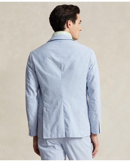 Polo Ralph Lauren Blue Polo Soft Seersucker Suit Jacket for men