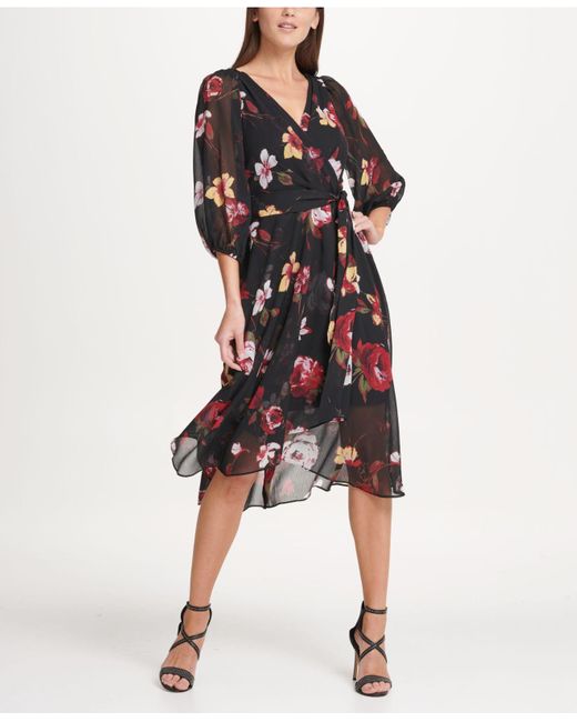 Dkny top chiffon dress
