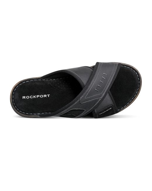Rockport Black Jasper X Band Slide Sandal for men