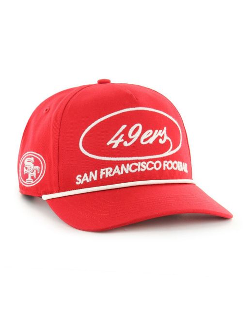 '47 Red San Francisco 49ers Foundational Hitch Adjustable Hat for men