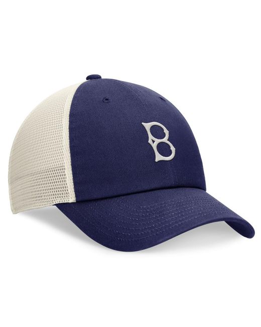 Nike Blue Royal Brooklyn Dodgers Cooperstown Collection Rewind Club Trucker Adjustable Hat for men