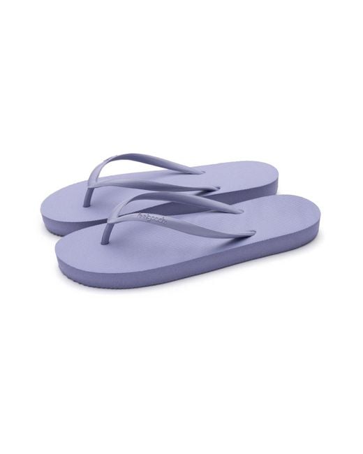 feel good Purple S Slimz Core Natural Rubber Flip-flop Thong Sandals