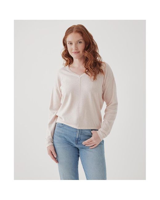 Pact Multicolor Organic Cotton Classic Fine Knit Relaxed Sweater