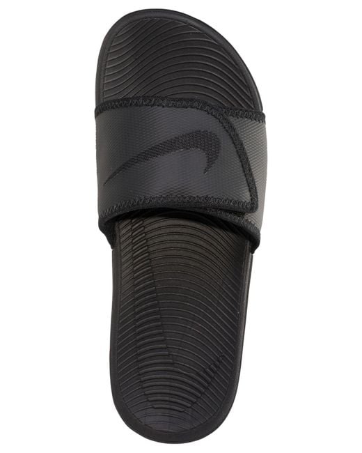 nike kawa adjustable slides black