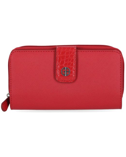 Giani Bernini All In One Wallet, Created For Macy's in Red | Lyst