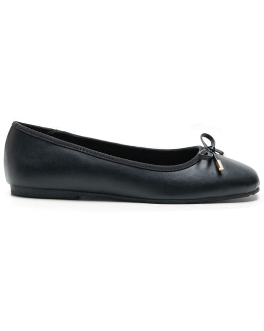 Kenneth Cole Black Elstree Square Toe Ballet Flats
