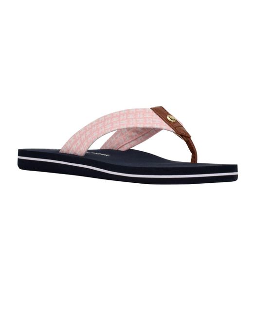 tommy hilfiger flip flop sandals