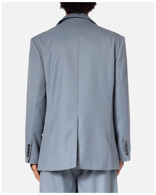 MNML Blue Double Breasted Jacket for men