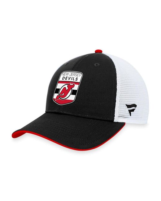 Men's Fanatics Branded Heather Gray New Jersey Devils Trucker Adjustable Hat