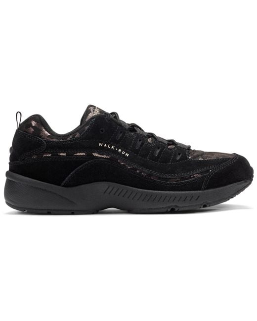 Easy Spirit Black Romy Lightweight Easy-on Walking Shoes