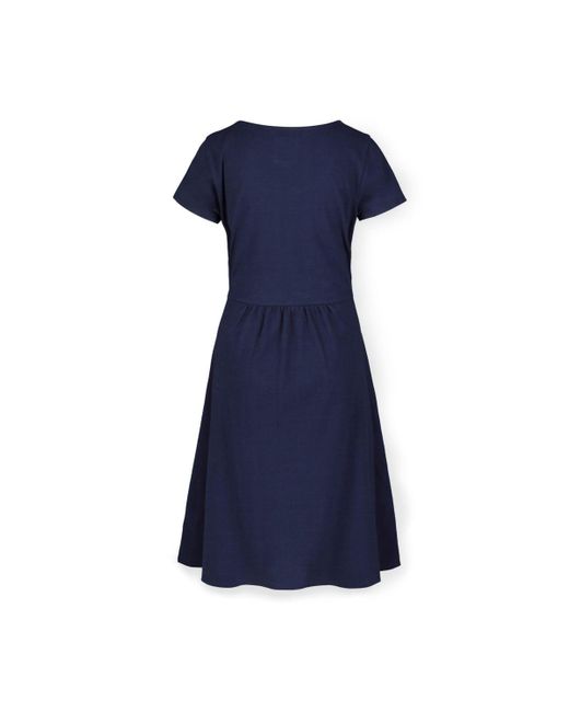 Hope & Henry Blue Tie-waist Knit Dress