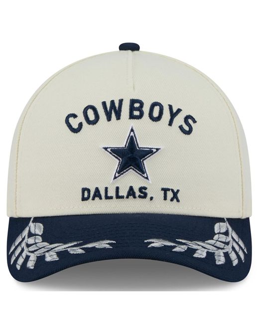 KTZ Blue Cream/navy Dallas Cowboys 2025 Nfl Draft 39thirty Flex Hat for men