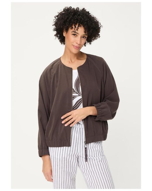 Olsen Brown Collarless Jacket
