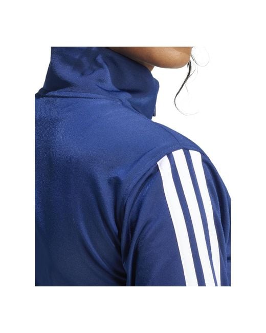 Adidas Blue Tricot 3-stripes Track Jacket