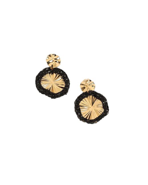 SOH Metallic The Revolving Mirror Drop Earrings
