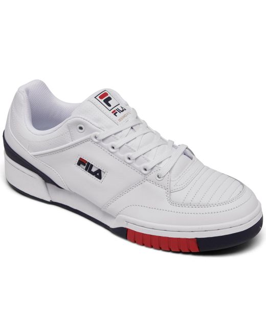Fila White Targa Nt Low Casual Tennis Sneakers From Finish Line for men