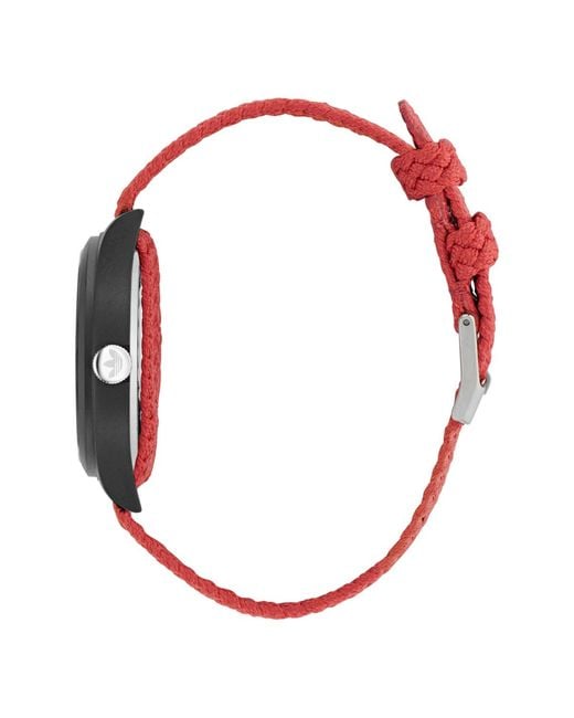 Adidas Red Analog Nylon Watch