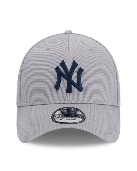 KTZ Gray New York Yankees Active Pivot 39thirty Flex Hat for men