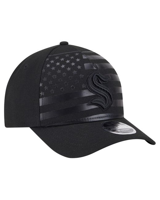 KTZ Blue Seattle Kraken Game Day Stealth Flag 9forty A-frame Adjustable Hat for men