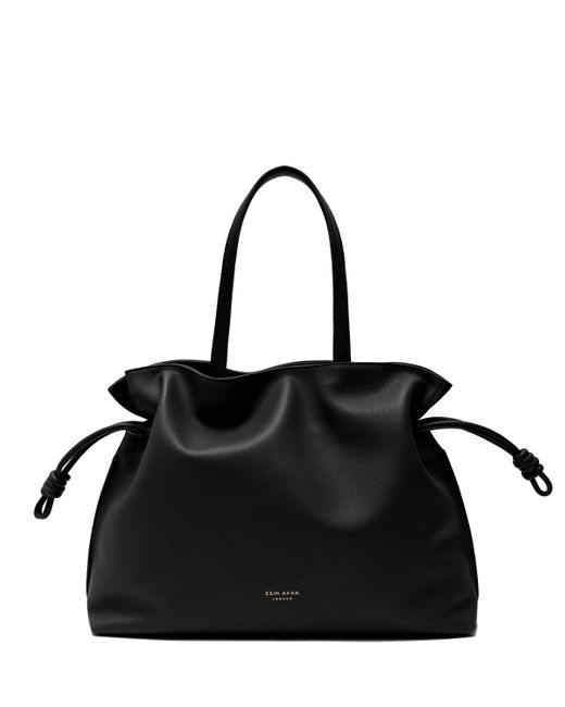 Esin Akan Emma Large Leather Tote Bag in Black | Lyst