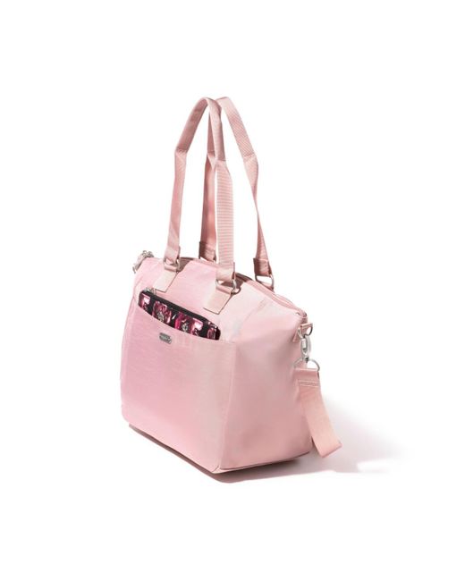 Baggallini Pink All-day Removable Pouch Tote