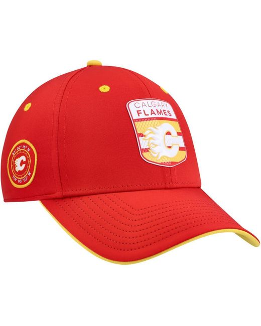 Fanatics Red Calgary Flames Authentic Pro Draft Stretch-fit Hat for men
