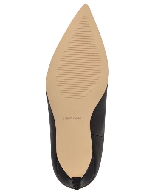 Nine West Black Lorthey Wide Calf Tall Stiletto Dress Boots