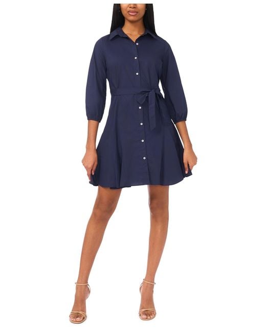 blue tie waist dress Threshold Tie Waist T-Shirt Dress Standard Fit main image 0
