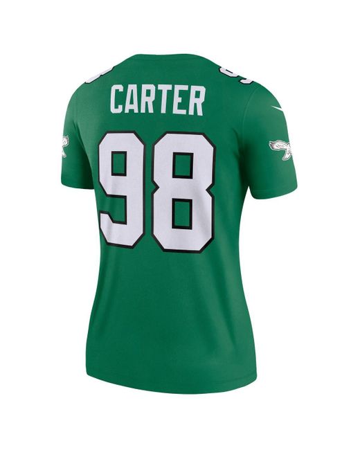 Nike Green Jalen Carter Philadelphia Eagles Alternate Legend Player Performance Top