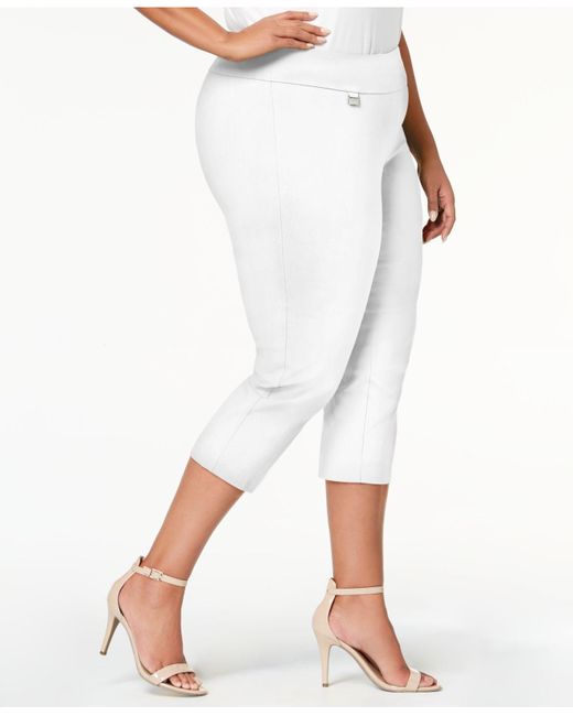 macys plus size capri pants