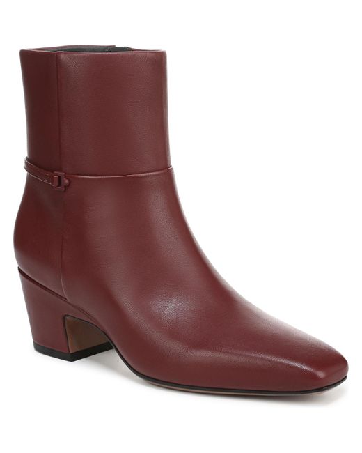 Franco Sarto Purple Saydie Square Toe Pull On Short Boots